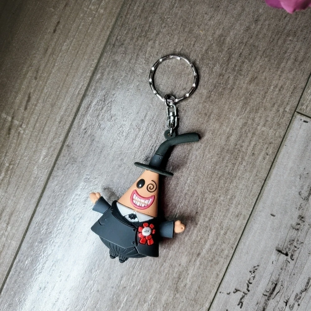 Disney Tim Burton Nightmare Before Christmas Double-Sided Mayor Keychain NWOT